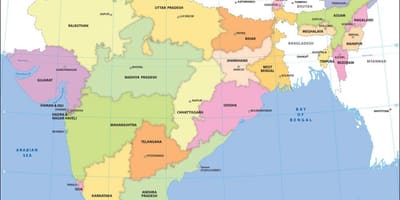 印度的政治地图